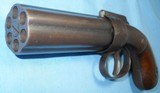 ALLEN & WHEELOCK PEPPER BOX PERCUSSION PISTOL .31 CAL 6 SHOT - 2 of 11