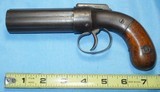 ALLEN & WHEELOCK PEPPER BOX PERCUSSION PISTOL .31 CAL 6 SHOT - 1 of 11