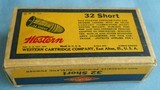 Vintage AMMO WESTERN .32 RF RIMFIRE FULL BOX - 4 of 6