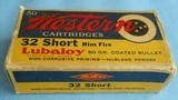 Vintage AMMO WESTERN .32 RF RIMFIRE FULL BOX - 2 of 6