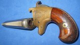 * Antique No. 2 NATIONAL ARMS DERRINGER 41 RF BRASS FRAME COLT PURCHASE 1870 - 5 of 7