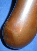 * Antique 1860s CASED PISTOL SIZE PLAIN POWDER FLASK # 164 RILING BOOK - 6 of 7