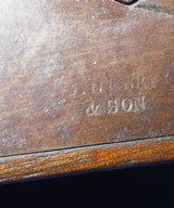 * Antique J. HENRY & SON, PA PERCUSSION HALF STOCK SPORTING RIFLE - 10 of 20