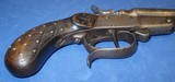 * Antique BELGIUM DOUBLE SxS HAMMER PISTOL SUPERIOR 320 CAL - 2 of 12