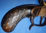 * Antique BELGIUM DOUBLE SxS HAMMER PISTOL SUPERIOR 320 CAL - 5 of 12