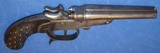 * Antique BELGIUM DOUBLE SxS HAMMER PISTOL SUPERIOR 320 CAL - 8 of 12