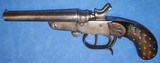 * Antique BELGIUM DOUBLE SxS HAMMER PISTOL SUPERIOR 320 CAL - 9 of 12