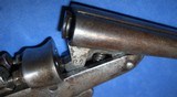 * Antique BELGIUM DOUBLE SxS HAMMER PISTOL SUPERIOR 320 CAL - 7 of 12