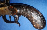 * Antique BELGIUM DOUBLE SxS HAMMER PISTOL SUPERIOR 320 CAL - 10 of 12