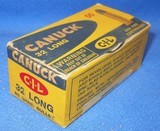 * Vintage AMMO
32 LONG RF RIMFIRE CIL CANUCK FULL BOX 50 - 1 of 6