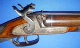 * Antique 1860s BELGIAN PERCUSSION DOUBLE SxS SHOTGUN 12ga NICE CONDITION - 14 of 20