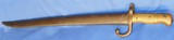 * Antique FRENCH 1866 CHASSEPOT MILITARY SWORD BAYONET WITH MATCHING SCABBARD - 1 of 14