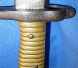 * Antique FRENCH 1866 CHASSEPOT MILITARY SWORD BAYONET WITH MATCHING SCABBARD - 12 of 14
