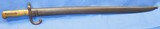 * Antique FRENCH 1866 CHASSEPOT MILITARY SWORD BAYONET WITH MATCHING SCABBARD - 2 of 14