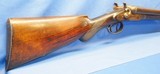 * AntiqueR. BARCLAY 12 Ga DOUBLE SxS HAMMER SHOTGUN BELGIUM - 3 of 19
