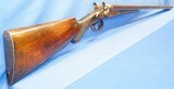 * AntiqueR. BARCLAY 12 Ga DOUBLE SxS HAMMER SHOTGUN BELGIUM - 2 of 19