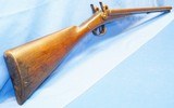 * Antique 1860s ENGLISH 10 ga. DOUBLE SxS PERCUSSION SHOTGUN WORKING MANS GUN - 3 of 20