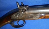 * Antique 1860s 10 ga. DOUBLE SxS PERCUSSION SHOTGUN NICE - 8 of 20