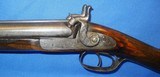 * Antique 1860s 10 ga. DOUBLE SxS PERCUSSION SHOTGUN NICE - 19 of 20