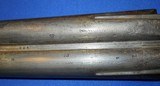 * Antique 1860s 10 ga. DOUBLE SxS PERCUSSION SHOTGUN NICE - 20 of 20