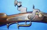 * Antique HALF STOCK PERCUSSION SPORTING TARGET RIFLE SILVER INLAYS KIRKLAND BARREL - 6 of 20