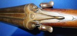 * Antique DOUBLE SxS HAMMER SHOTGUN 12 Ga. ECLIPSE - 14 of 17
