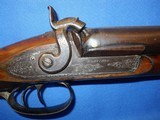 * Antiqie 1860s PERCUSSION DOUBLE SxS SHOTGUN 9 Ga. MORTIMER - 6 of 19