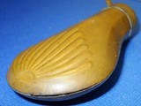 * Antique 1860s BRASS PERCUSSION POCKET CASED PISTOL FLASK4.5" - 3 of 4