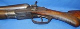 * Antique 1890sDOUBLE SxS HAMMER SHOTGUN 12 Ga. WALL HANGER - 4 of 19