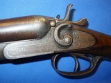 * Antique 1890sDOUBLE SxS HAMMER SHOTGUN 12 Ga. WALL HANGER - 3 of 19