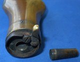 C. Antique 1850s BAG SHAPE CASED PISTOL POCKET POWDER FLASK - 4 of 4