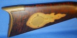 * Antique FULL TIGER STRIPE STOCK
PERCUSSION KENTUCKY RIFLE - 9 of 16