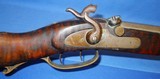 * Antique FULL TIGER STRIPE STOCK
PERCUSSION KENTUCKY RIFLE - 5 of 16