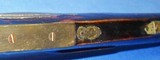 * Antique MARKED R.B.
FULL TIGER STRIPE KENTUCKY RIFLE ENGRAVED INLAYS - 11 of 20