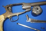 * Antique 1861 REMINGTON ARMY PERCUSSION REVOLVER FRONTIER USE - 6 of 19