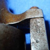 * Antique 1860s 7mm PINFIRE DOUBLE ACTION REVOLVER FOLDING TRIGGER - 6 of 10