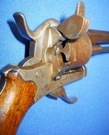 * Antique 1860s 7mm PINFIRE DOUBLE ACTION REVOLVER FOLDING TRIGGER - 5 of 10