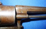 * Antique 1860s 7mm PINFIRE DOUBLE ACTION REVOLVER FOLDING TRIGGER - 7 of 10