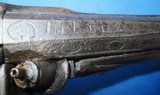 * Antique 1840s PERCUSSION PISTOL ERUI ECKART SILVER INLAYS - 4 of 16