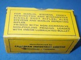 * Vintage AMMO .25 STEVENS RF RIMFIRE LONG FULL BOX CIL CANUCK - 4 of 5