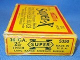 * Vintage 16 Ga. WESTERN SUPER X RIFLE SLUGS YELLOW RED BOX - 3 of 5