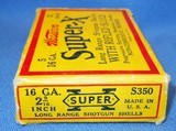 * Vintage 16 Ga. WESTERN SUPER X RIFLE SLUGS YELLOW RED BOX - 5 of 5