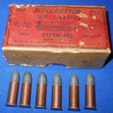 * Antique 6 CARTRIDGES WINCHESTER .32 RF LONG AMMO - 1 of 4