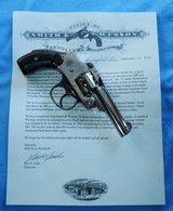 * Vintage 1902 S&W .32 SAFETY HAMMERLESS NICKLE FACTORY LETTER 95% + - 1 of 9