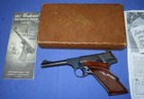 * Vintage 1949 SECOND MODEL COLT WOODSMAN 4 1/2" WITH BOX & PAPERS - 1 of 20