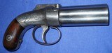 * Antique 1840s ALLEN THURBER PERCUSSION PEPPERBOX POCKET SIZE PISTOL - 5 of 10
