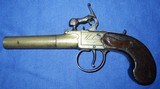 * Antique 1790 WHEELER LONDON FLINTLOCK PERCUSSION POCKET MUFF PISTOL - 8 of 19