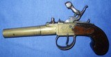 * Antique 1790 WHEELER LONDON FLINTLOCK PERCUSSION POCKET MUFF PISTOL - 12 of 19