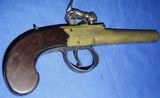 * Antique 1790 WHEELER LONDON FLINTLOCK PERCUSSION POCKET MUFF PISTOL - 2 of 19