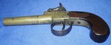 * Antique 1790 WHEELER LONDON FLINTLOCK PERCUSSION POCKET MUFF PISTOL - 11 of 19